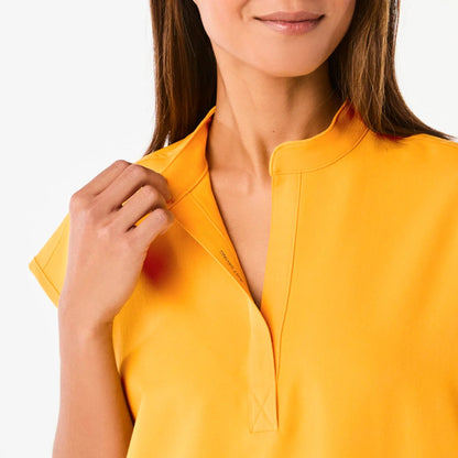 Women's Rafaela Oversized Scrub Top- Emergency Yellow