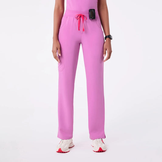 Women's Kade Cargo Scrub Pants- Pink Cloud