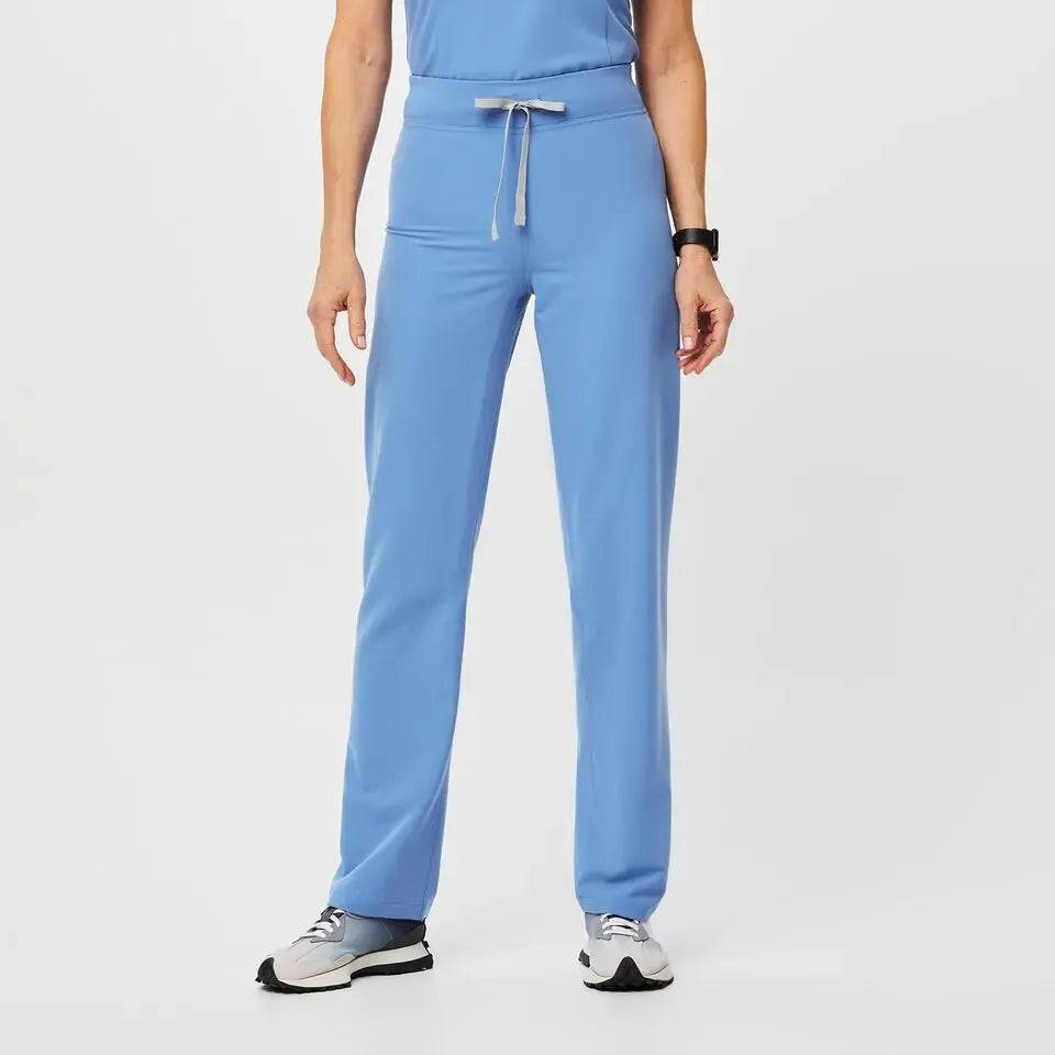 Women's High Waisted Livingston Scrub Pants - Ceil Blue