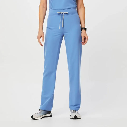 Women's High Waisted Livingston Scrub Pants - Ceil Blue