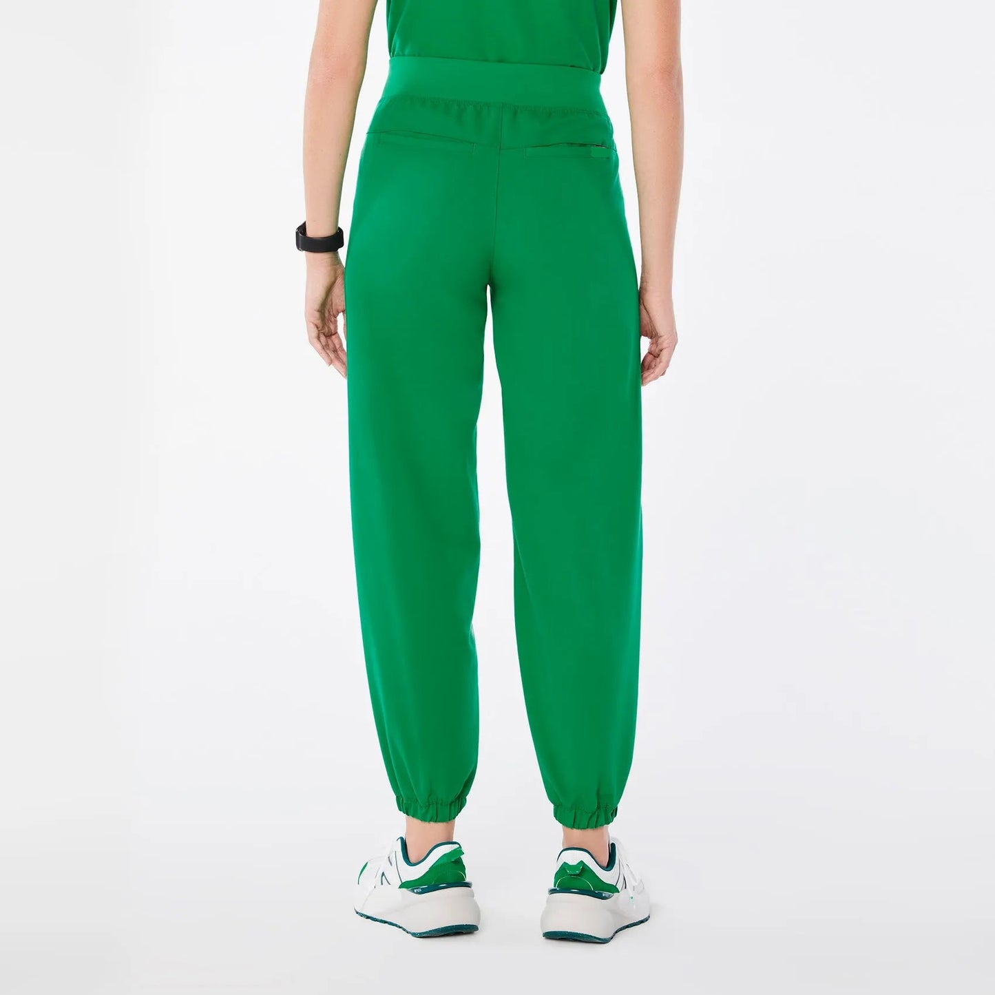 Women's High Waisted Rio Relaxed Jogger Scrub Pants - Evergreen