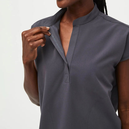 Women's Rafaela Oversized Scrub Top& - Charcoal