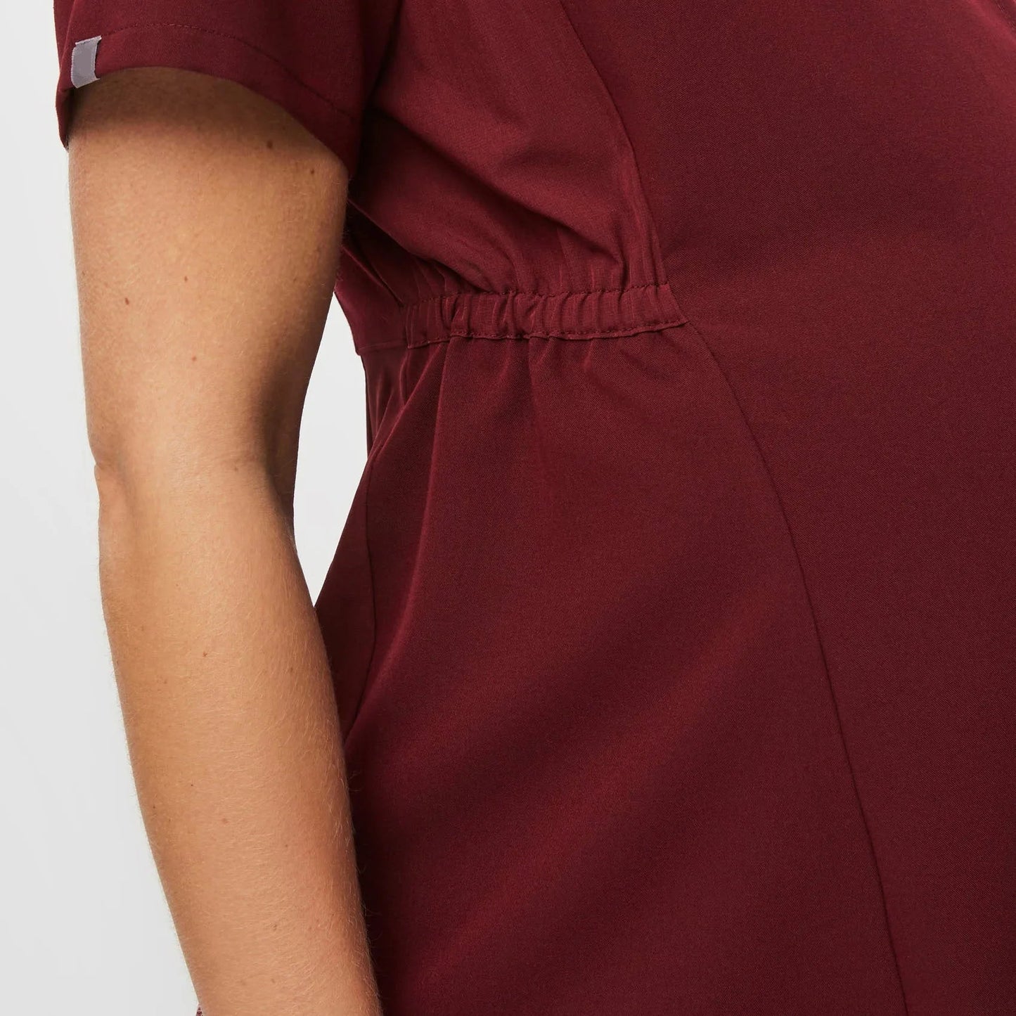 Women's Octavia Maternity Scrub Top - Burgundy