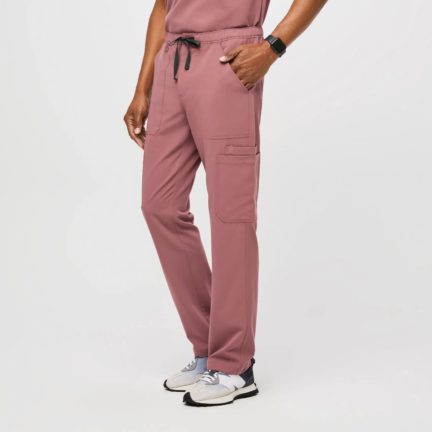 Men's Cairo Cargo Scrub Pants - Mauve