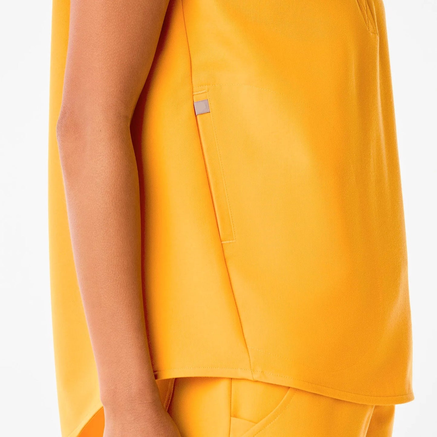 Women's Rafaela Oversized Scrub Top- Emergency Yellow