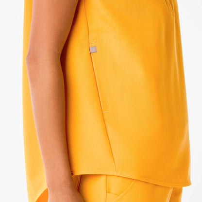 Women's Rafaela Oversized Scrub Top- Emergency Yellow