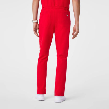 Men's Cairo Cargo Scrub Pants - Pop Red