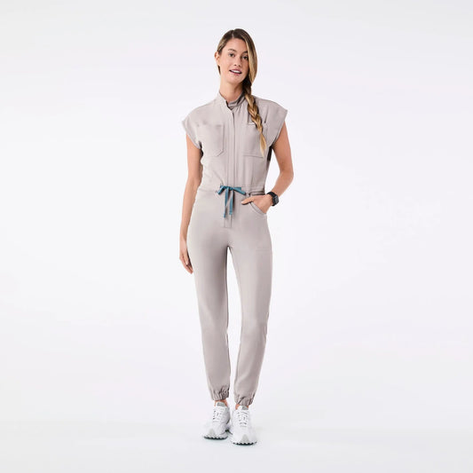 Women's Rafaela Cargo ScrubJumpsuit - Slate