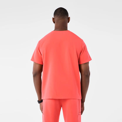Men's Chisec Three-Pocket Scrub Top- Fireside