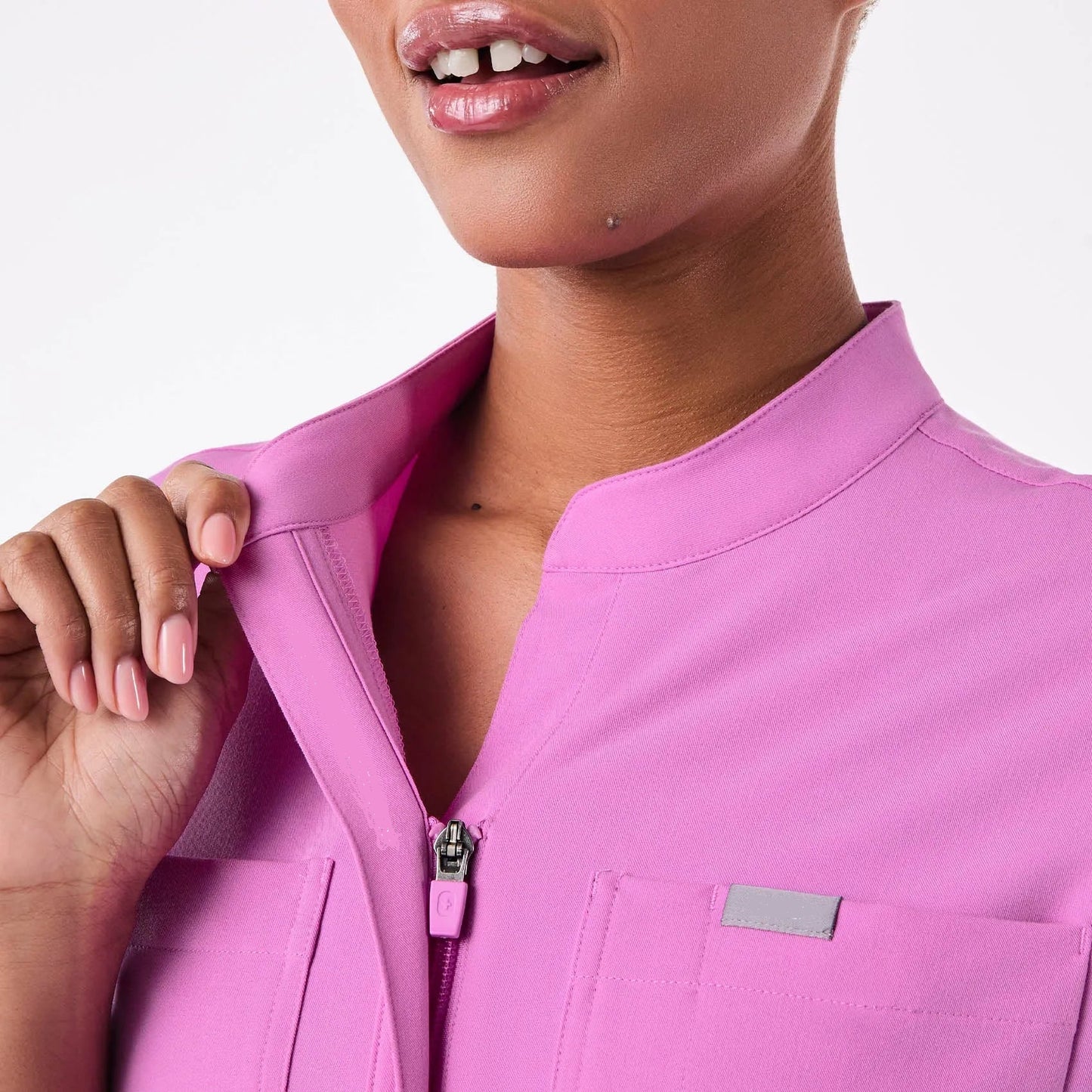 Women's Rafaela Cargo ScrubJumpsuit- Pink Cloud