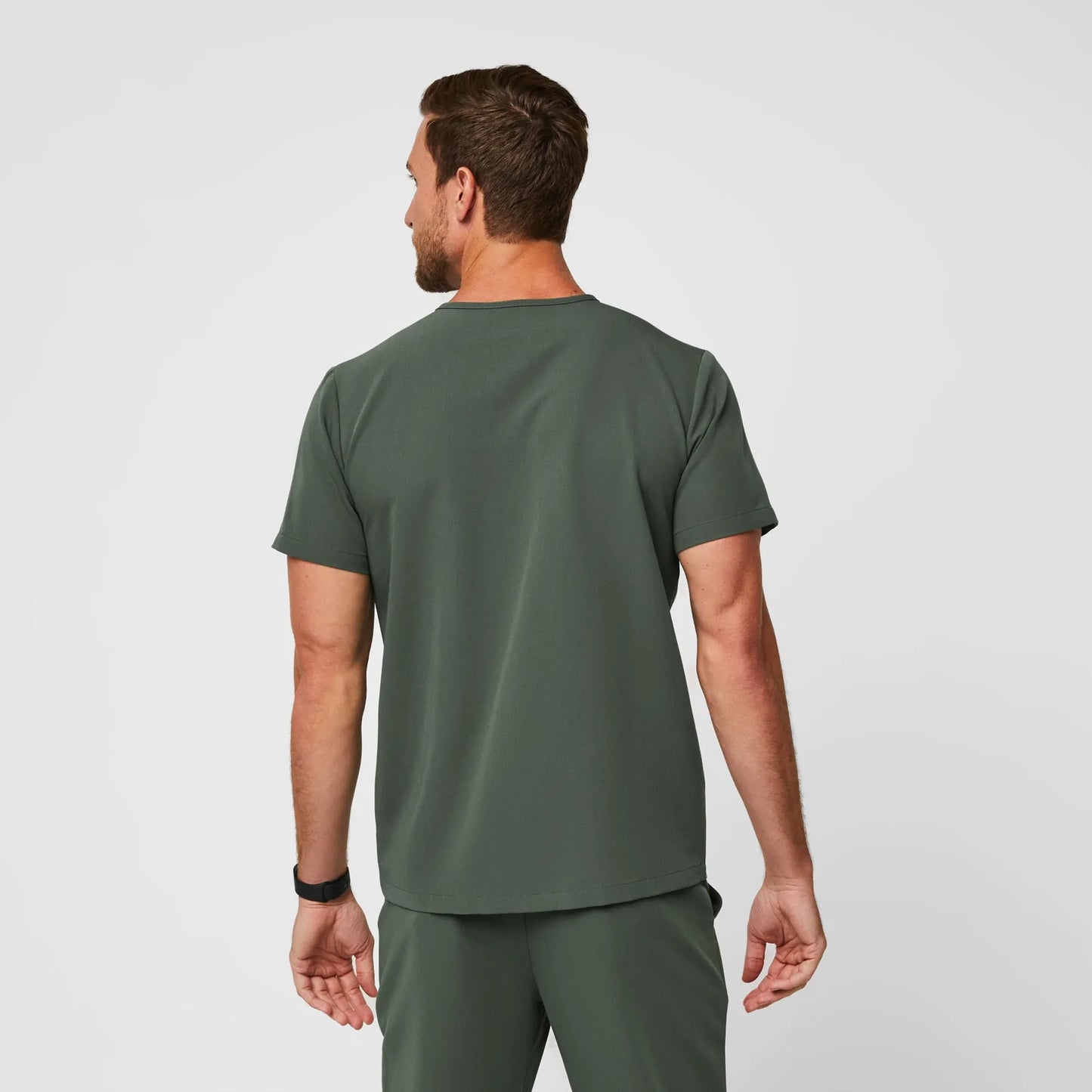 Men's Leon Three-Pocket Scrub Top - Moss