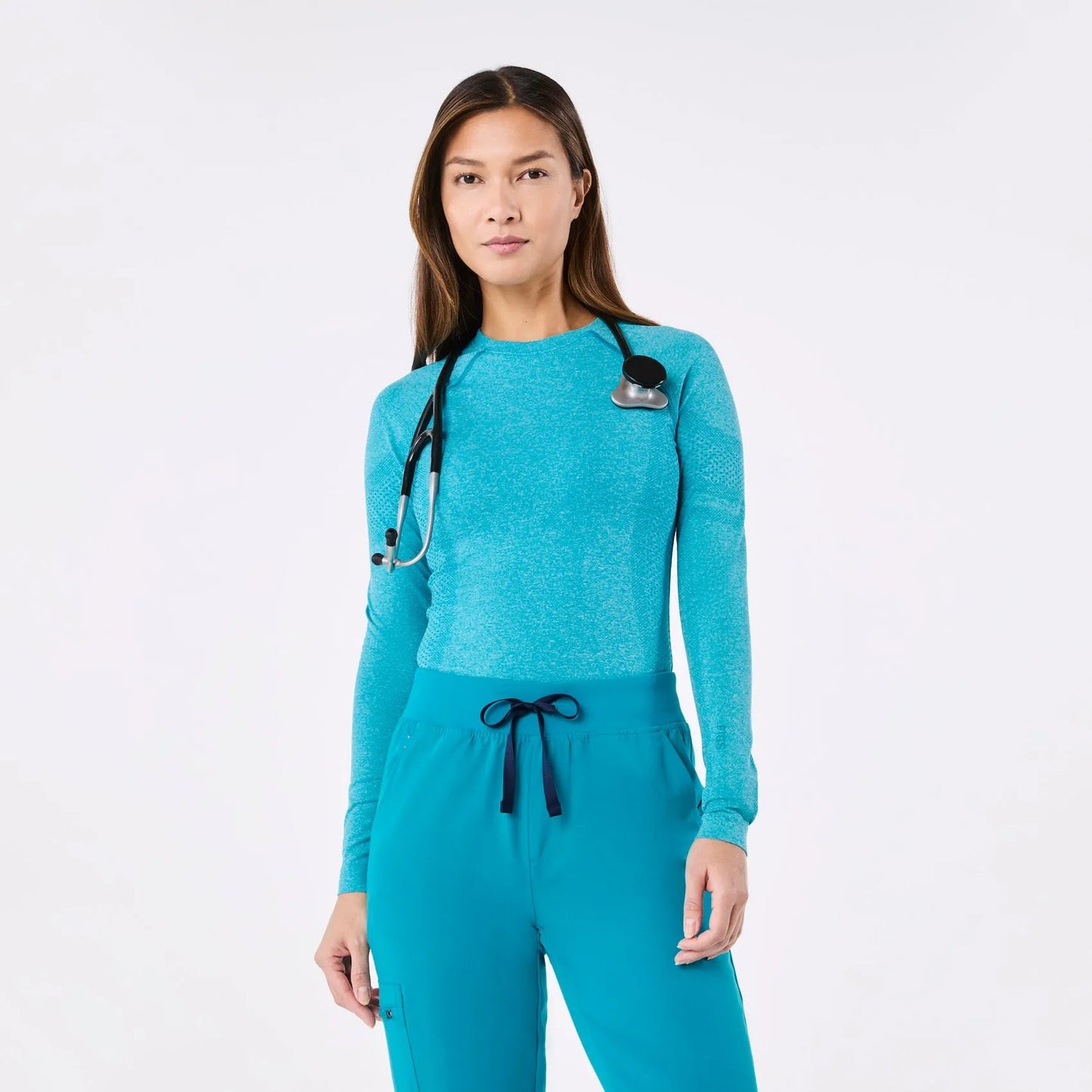 Women's Salta Seamless Longsleeve Underscrub - Teal