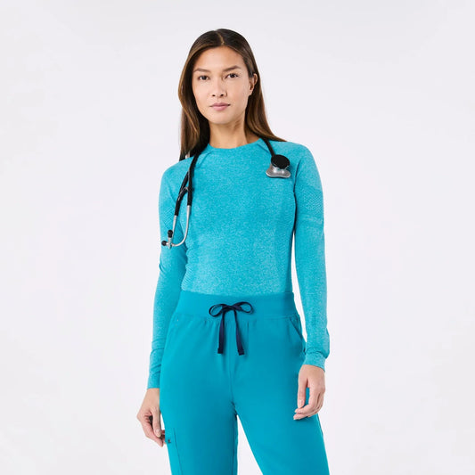 Women's Salta Seamless Longsleeve Underscrub - Teal
