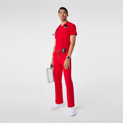 Men's Cairo Cargo Scrub Pants - Pop Red