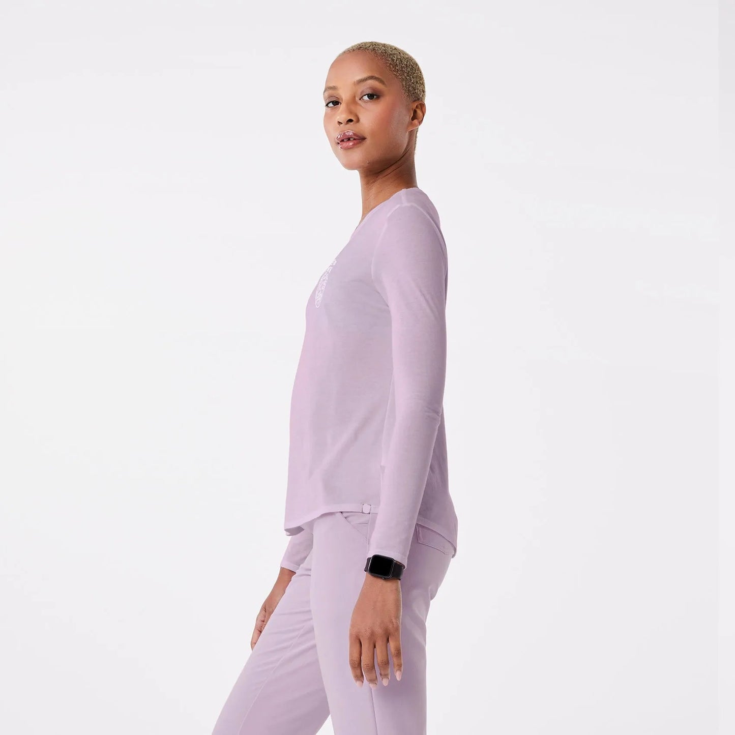 Women's Nurses Heart Supersoft Longsleeve Underscrub - Lavender Haze