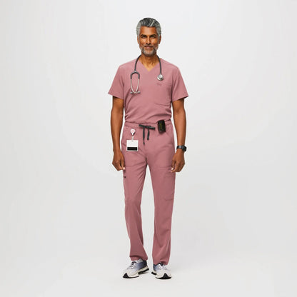 Men's Cairo Cargo Scrub Pants - Mauve