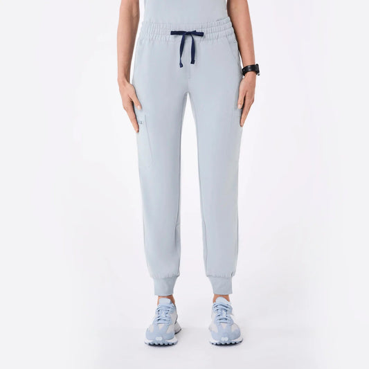 Women's High Waisted Uman Relaxed Jogger Scrub Pants - Dusty Blue