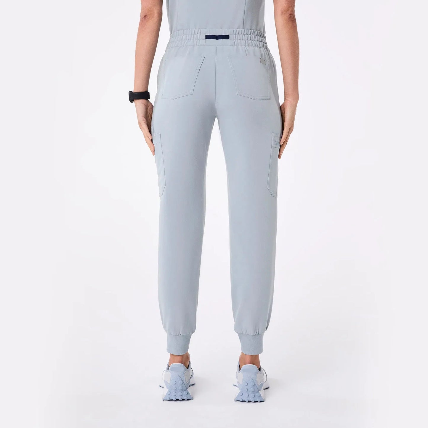 Women's High Waisted Uman Relaxed Jogger Scrub Pants - Dusty Blue