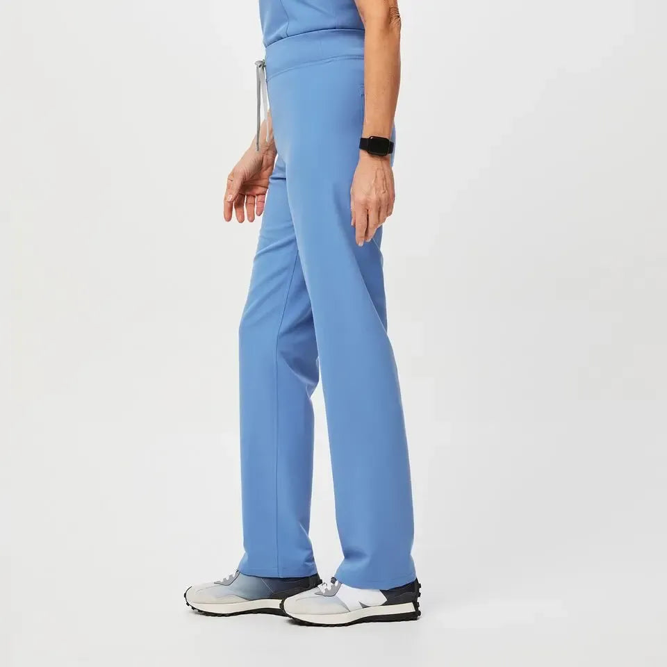 Women's High Waisted Livingston Scrub Pants - Ceil Blue