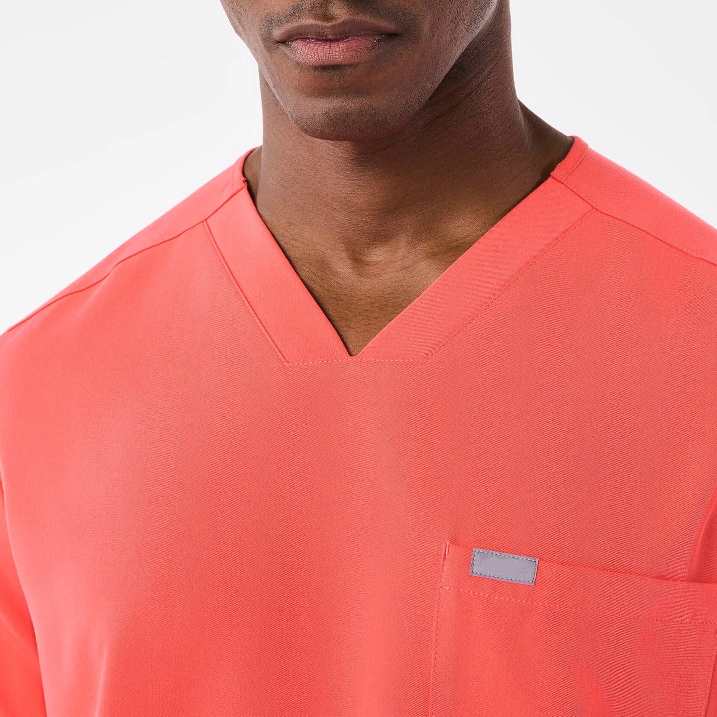 Men's Chisec Three-Pocket Scrub Top- Fireside