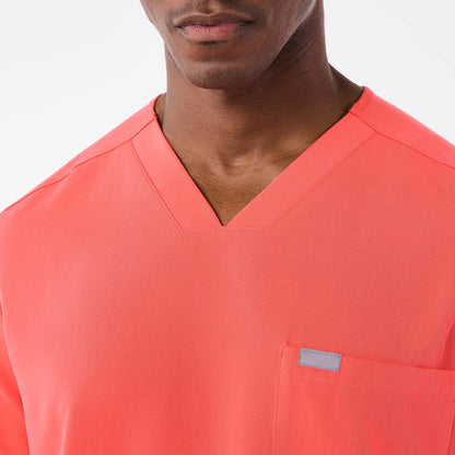 Men's Chisec Three-Pocket Scrub Top- Fireside