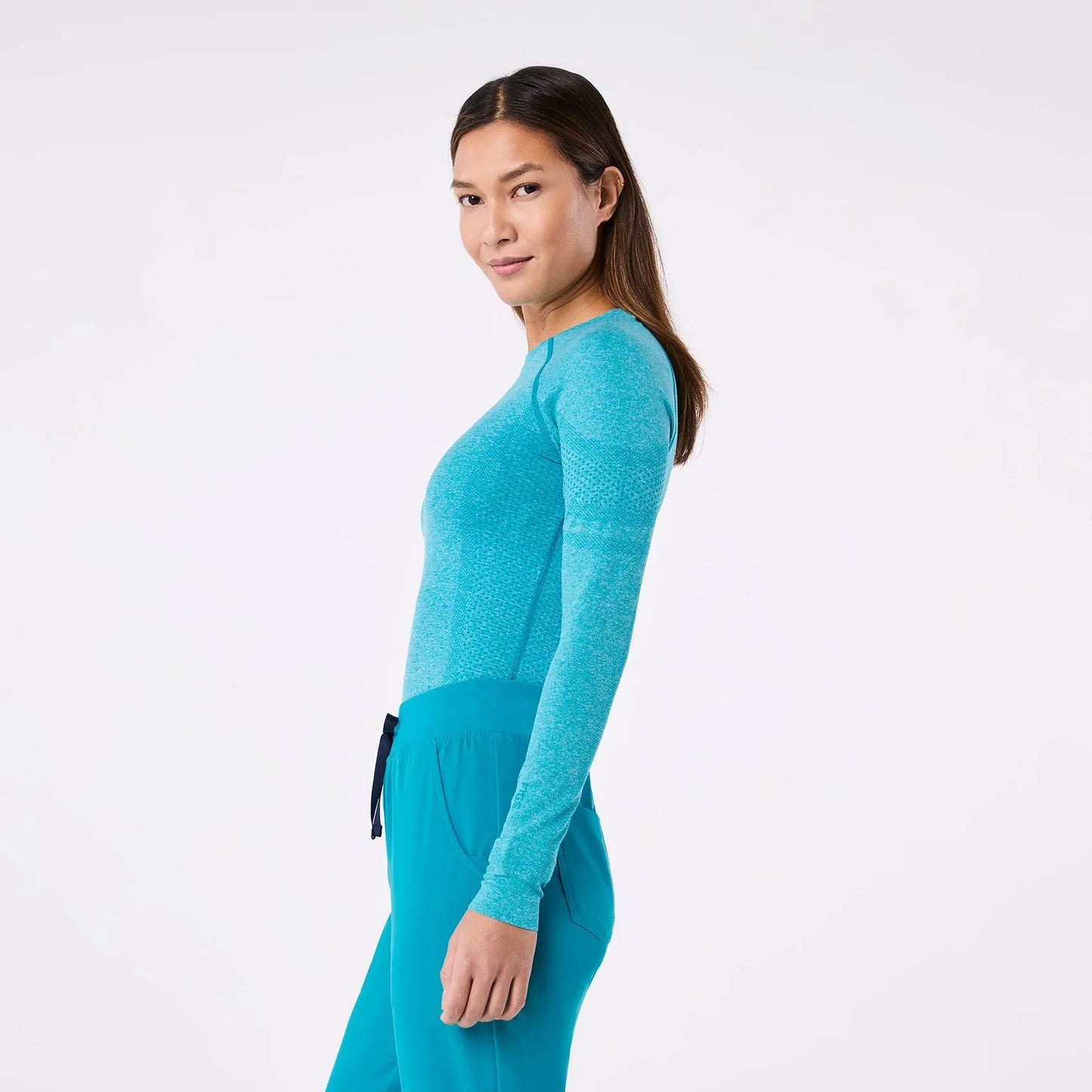Women's Salta Seamless Longsleeve Underscrub - Teal