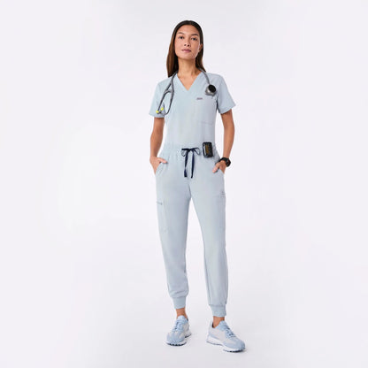 Women's Uman Relaxed Jogger Scrub Pants - Dusty Blue
