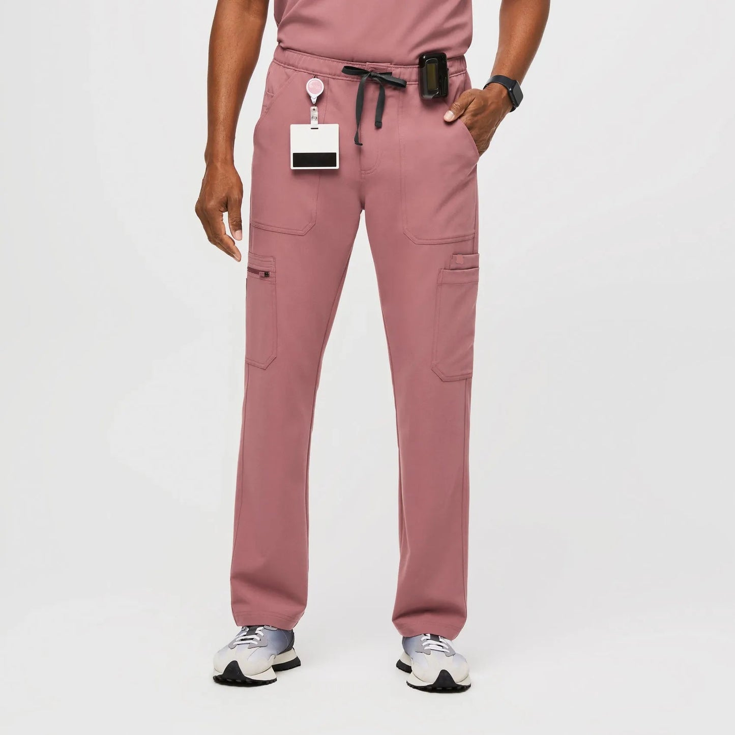 Men's Cairo Cargo Scrub Pants - Mauve