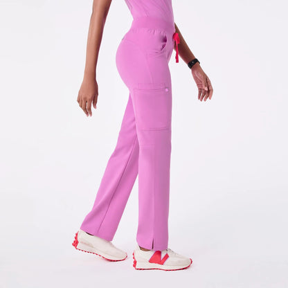 Women's Kade Cargo Scrub Pants- Pink Cloud