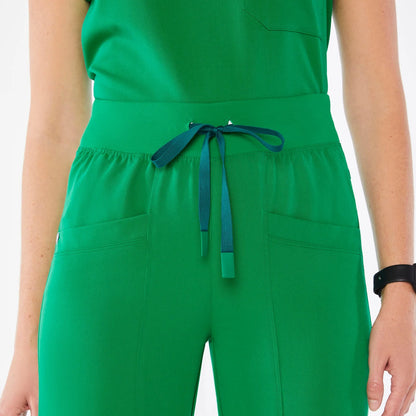 Women's High Waisted Rio Relaxed Jogger Scrub Pants - Evergreen
